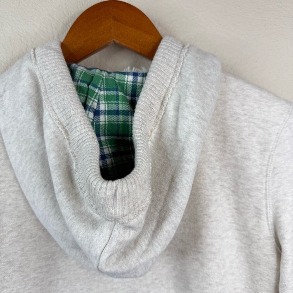 AERO Y2K Creme Hoodie Logo Sherpa Lined Full Zip Pockets Women’s Sz S - Picture 6 of 15